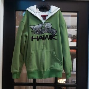 Tony Hawk🦅Zip-Up Sherpa Lined Hoodie